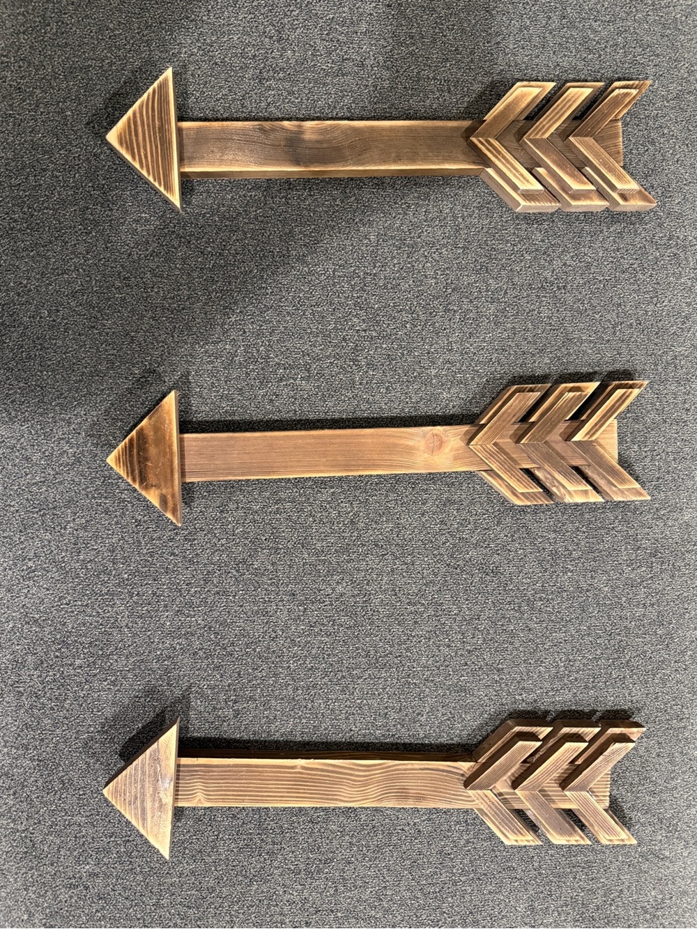 Hobby Lobby Wooden Arrow Trio Wall Decor - Brown